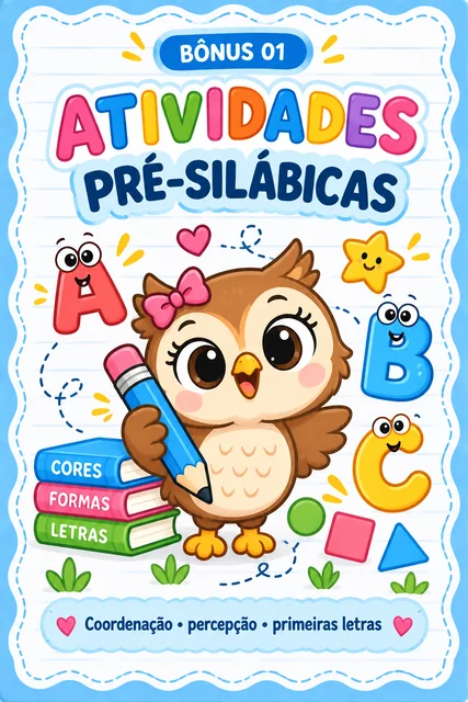 Capa do bônus 1: Atividades Pré-Silábicas