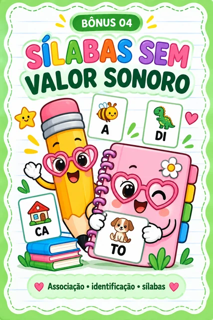 Capa do bônus 4: Sílabas sem Valor Sonoro