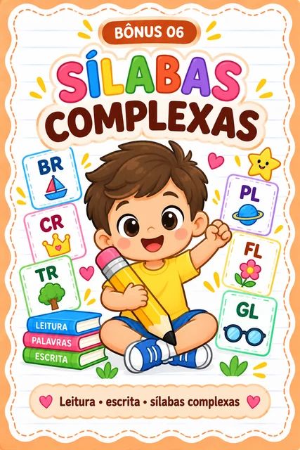Capa do bônus 6: Sílabas Complexas